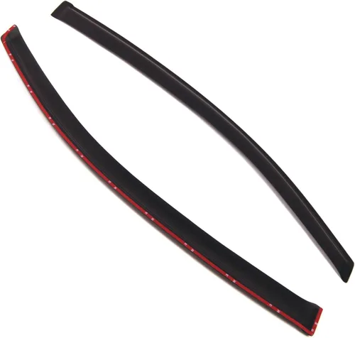 Vista 2 de Visor de ventana compatible con Honda Civic Coupe 2012-2015, DGWV2-225, deflector de montaje exterior, protector de lluvia, humo oscuro, juego de 2