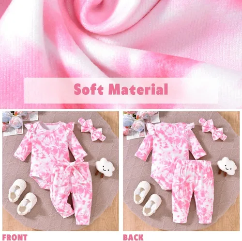 Vista 134 de Aalizzwell Conjunto de mameluco acanalado para bebé recién nacido prematuro para otoño e invierno