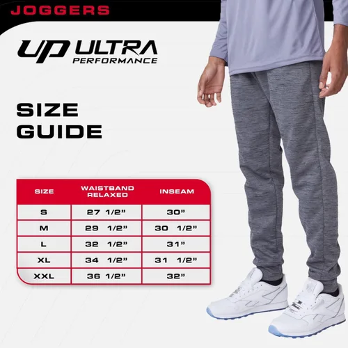 Vista 7 de Ultra Performance 3 Pack Mens Joggers Mens Athletic Sweatpants with Pockets for Men, Small - 5X