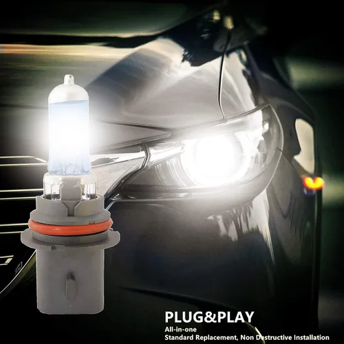 Vista 5 de 9004/HB1 - foco halógeno para faros delanteros HB1, 12 V, 65/45 W, 5000 K, luz blanca brillante tipo diamante, focos para faros, vida útil