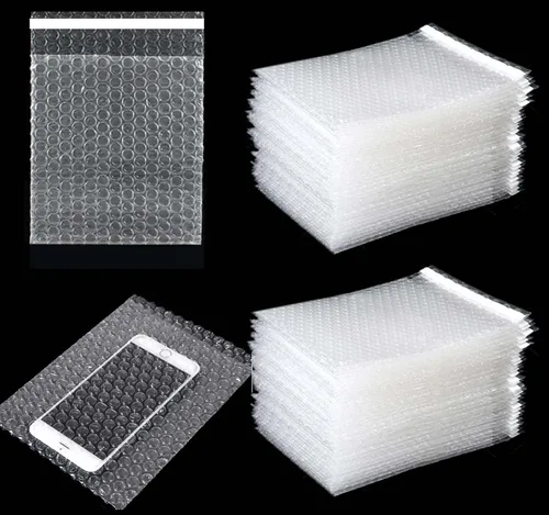 Vista 9 de 300 bolsas transparentes autoadhesivas con cojín de burbujas, bolsas a granel, bolsa de burbujas de doble pared, bolsa de plástico a prueba