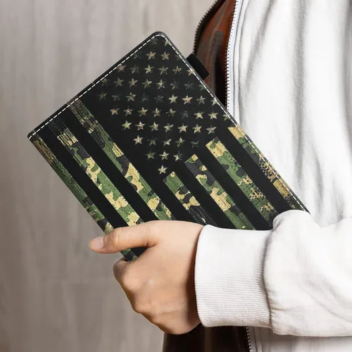 Vista 7 de Funda para tablet Amazon Kindle Fire HD 10 de 10.1" (9ª/7ª generación, versión 2019/2017) – Funda de piel sintética con función de encendido