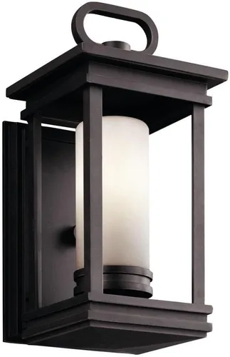 Vista 8 de Kichler 49478RZ South Hope - Soporte de poste para exteriores, 1 luz, bronce frotado