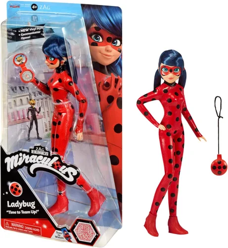 Vista 9 de Bandai Milagrosa mariquita y gato negro juguetes articulados 10.2 in muñeca de moda con accesorios Marinette Superhero Cosmobug Figurine