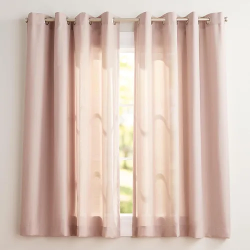 Vista 8 de Exclusive Home Loha - Par de paneles de cortinas de lino con ojales, 54 x 63 pulgadas, color beige