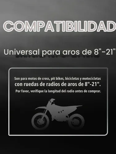 Vista 2 de JFG RACING protectores de plástico para radios de bicicleta o motocicleta, Negro