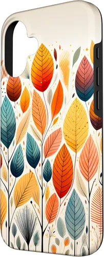 Vista 2 de Autumn Leaves Fall Modern Boho Case for iPhone 16