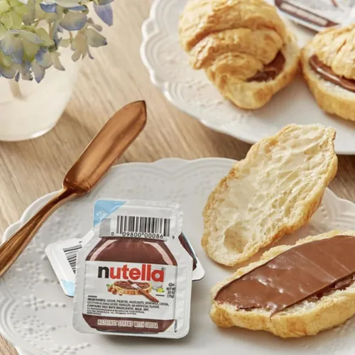 Vista 3 de Tazas para untar de mantequilla de maní y cacao con avellana – 24 paquetes de aperitivos de desayuno individuales – Tazas de porciones individuales