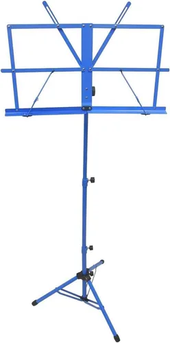 Vista 7 de SKY Soporte de música plegable ligero y ajustable con bolsa de transporte, color negro