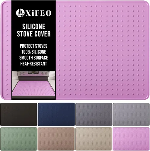 Vista 10 de XiFEO Cubierta superior de estufa de silicona para estufa eléctrica, protector superior de estufa de vidrio, cubierta para estufa de superficie