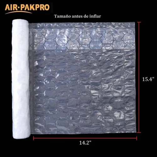 Vista 2 de Cojines de aire inflables resistentes de 33 pies/rollo, bolsas de cojines de aire, bolsas de embalaje de papel de embalaje para envío y embalaje
