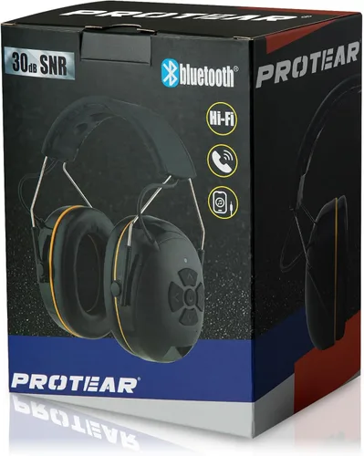 Vista 9 de Protección auditiva Bluetooth NRR 25dB micrófono integrado, protección auditiva recargable con Bluetooth, auriculares con cancelación de ruido manos