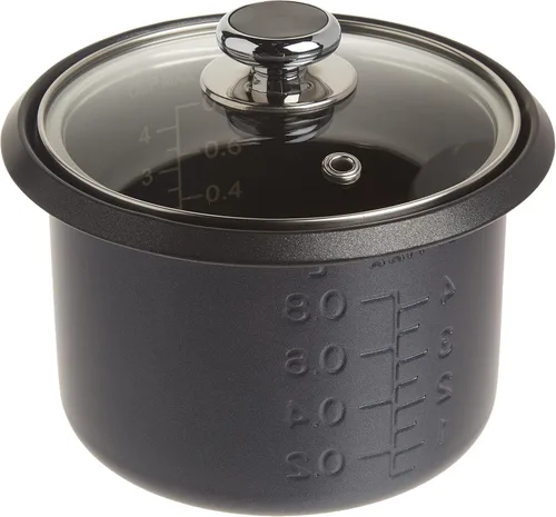 Vista 4 de Cuisinart CRC-400P1 - Arrocera de 4 tazas, exterior de acero inoxidable