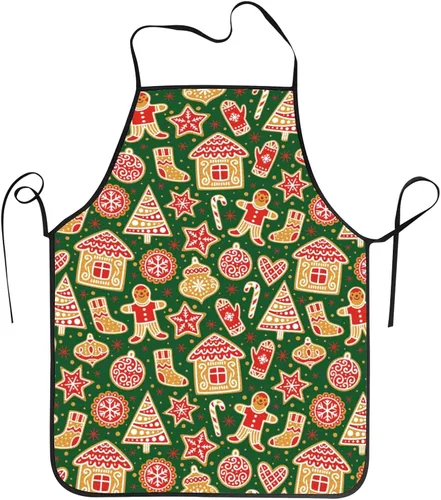 Vista 16 de Delantal de cocina chef taller de trabajo mujeres hombres hornear decoraciones pintura barbacoa parrilla accesorios de cocina suministros de fiesta