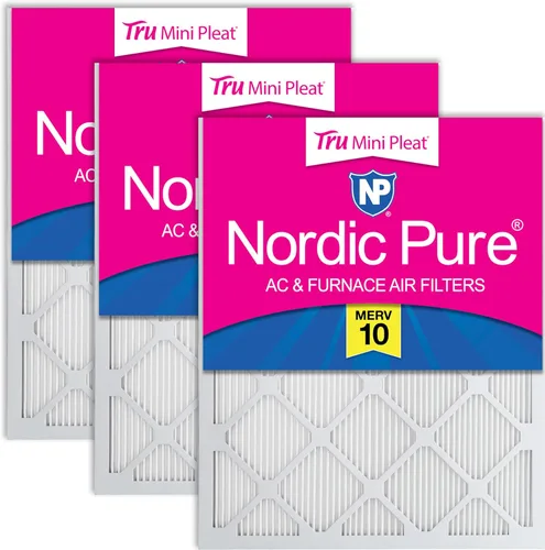 Vista 76 de Nordic Pure 20x20x1 (Tamaño real: 19 1/2 x 19 1/2 x 3/4) Filtros de aire para caldera/aire acondicionado Poly Green MERV 6 – Reduce el polvo