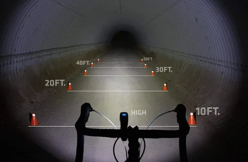 Vista 4 de NiteRider Lumina 900 Boost - Luz de bicicleta USB recargable MTB, luz delantera de bicicleta LED, lúmenes potentes, resistente al agua, luz