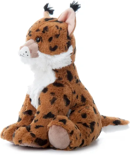 Vista 4 de The Petting Zoo Bobcat - Animal de peluche, regalos para niños, animales salvajes del zoológico Onez, juguete de peluche Bobcat de 12 pulgadas