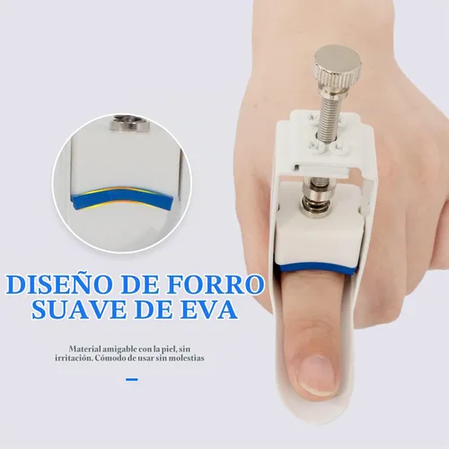 Vista 4 de Férula para enderezar los dedos, férula de extensión de la articulación del dedo, corrector de férula de los dedos, dispositivo de prensado