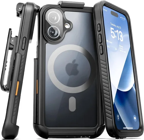 Vista 18 de Funda impermeable con clip para cinturón Encased para iPhone 14 (compatible con MagSafe)