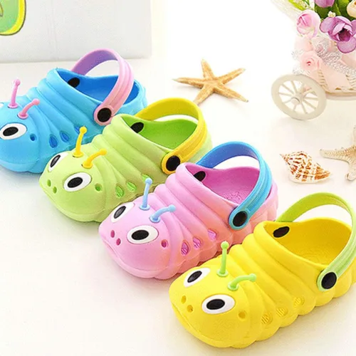 Vista 2 de Holibanna - Sandalias antideslizantes para niños, diseño de animales de dibujos animados, para niños y niñas (rosa, talla 20, longitud 4.7in)