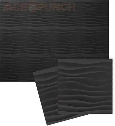 Vista 9 de AP1216 - 12 piezas de paneles de pared 3D 3D con textura de PVC, impermeables, resistentes a los arañazos, diseño de diamante blanco de 12 x 12