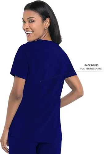 Vista 3 de Urbane Performance 9015 - Camiseta médica de ajuste a medida con 3 bolsillos para mujer