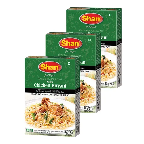 Vista 104 de Shan Chicken 65 - Mezcla de recetas y condimentos de 2.1 oz (60 g) - Polvo de especias para pollo frito picante agridulce - Adecuado