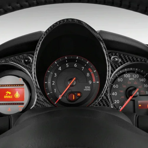 Vista 3 de 8 piezas de fibra de carbono interior cubierta decorativa completa para Nissan 370Z 2009-2020