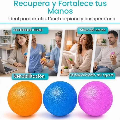 Vista 4 de Vive Stress Balls for Hand Therapy, Exercise, Arthritis (w/Rehab Video)