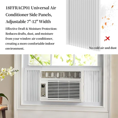 Vista 6 de Paneles laterales de aire acondicionado compatibles con Frigi-daire 18FFRACP01 Paneles laterales universales de aire acondicionado, ajustable de 7 a