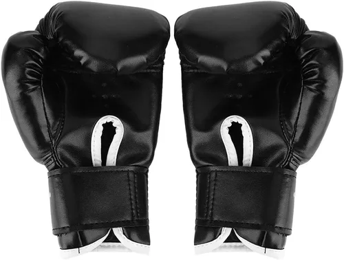 Vista 3 de Guantes de Muay Thai para niños acolchados ajustables Kickboxing para 3-12 años de edad, material de PU