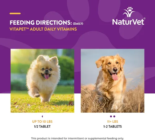 Vista 7 de NaturVet VitaPet Vitaminas diarias para perros con ayuda respiratoria – Incluye espectro completo de vitaminas, minerales, ácidos grasos omega-6