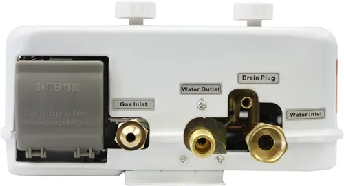Vista 11 de Flame King YSNAZ132 - Calentador de agua portátil sin tanque de gas propano 5L 1.32GPM a 34,000 BTU, ducha instantánea de agua caliente al aire