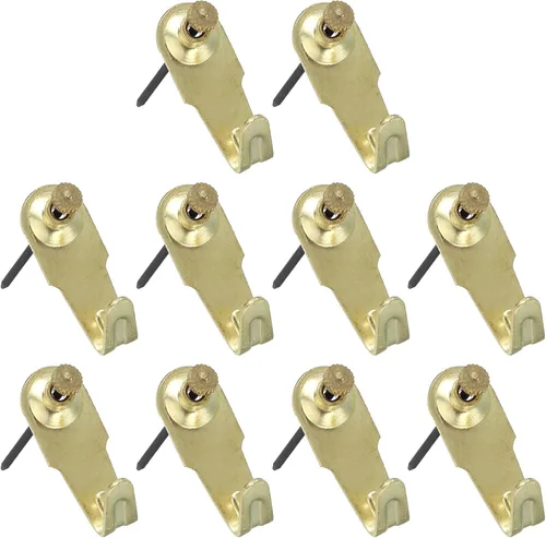 Vista 7 de PATIKIL Perchas de fotos de 10 libras, juego de 30 ganchos para colgar fotos en la pared, accesorios para clavos, kit para colgar cuadros en paneles
