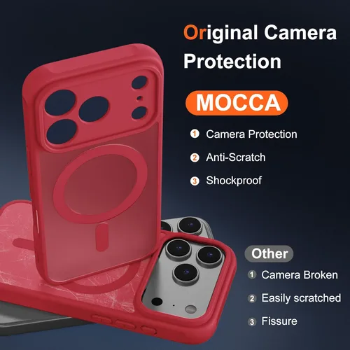Vista 357 de MOCCA - Funda magnética resistente para iPhone XR de 6.1 pulgadas, compatible con MagSafe, funda con protección contra caídas de grado militar