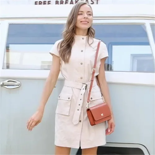 Vista 7 de FOXLOVER Bolso cruzado pequeño para mujer, de piel de PVC, soporte para teléfono celular, ranura para tarjeta de crédito, bolso de hombro, bolso