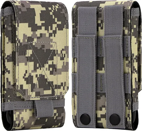 Vista 16 de bvya Funda táctica Molle para iPhone 15 Pro Max/15 Pro/15 Plus/15/14 Pro Max/13 Pro Max/12 Pro Max y otros teléfonos inteligentes de 4.7 a 6.9