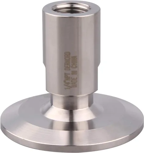 Vista 18 de Dernord - Adaptador de abrazadera triple de 1.5'' a abrazadera de rosca FNPT de 1 pulgada para tubería sanitaria