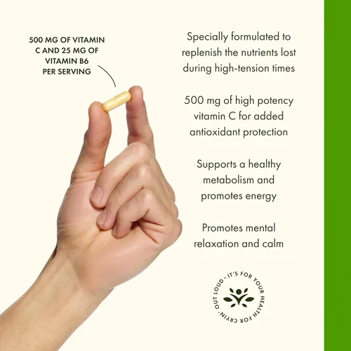 Vista 4 de Swanson Super Stress B-Complex with Vitamin C for Stress-Prone Professionals Seeking Energy and Immune Support (100 Capsules)