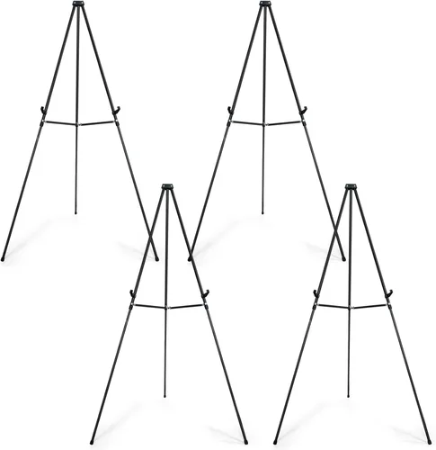 Vista 7 de Falling in Art - Caballete de aluminio ajustable de 70 pulgadas, soporta 20 libras Versatile Tripod Easel for Artistic Presentations, Lightweight