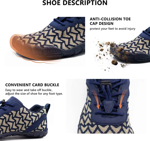 Vista 4 de Zapatos de agua para hombre y mujer, secado rápido, atléticos, zapatos deportivos para exteriores, surf, kayak, caminar, senderismo
