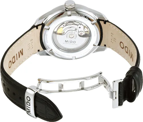 Vista 4 de Mido Reloj Hombre Belluna Sunray Automático Mido Caliber 80 (Base ETA C07.621) Reloj, Negro -, Moderno
