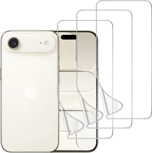 Vista 17 de Paquete de 3 protectores de pantalla de TPU para iPhone 13/13 Pro de 6.1 pulgadas, película de hidrogel transparente HD transparente suave