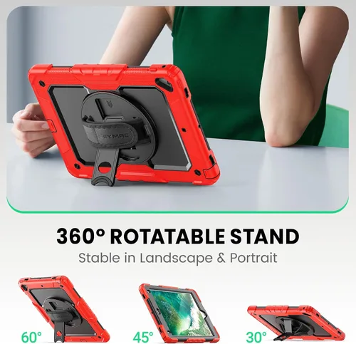 Vista 14 de SEYMAC para iPad Pro de 11 pulgadas Funda M5 2025/M4 2024, Funda Protectora Resistente a Prueba de Golpes con Protector de Pantalla, Soporte