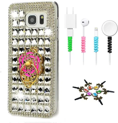 Vista 19 de Bling Case SSSGCDwCPSeries-20 - Funda con tapa y diseño 3D hecho a mano, 100 + cristales