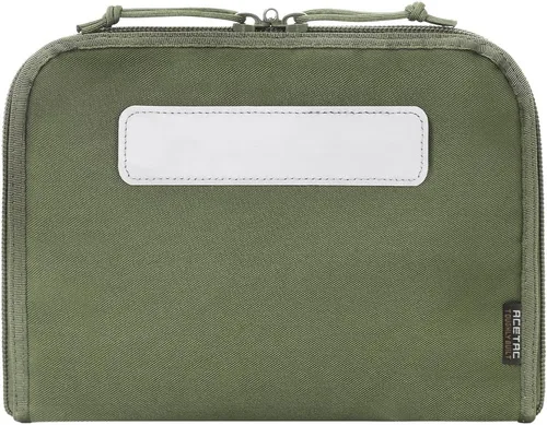 Vista 2 de [Paquete de 3 fundas tácticas para pistola con parche reflectante, envoltura universal de funda CCW, panel de gancho y bucle Mag (verde OD)