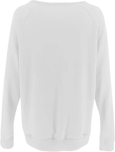 Vista 4 de PRETTODAY Sudaderas casuales de cuello redondo para mujer, manga larga, estilo raglán, color liso, holgadas