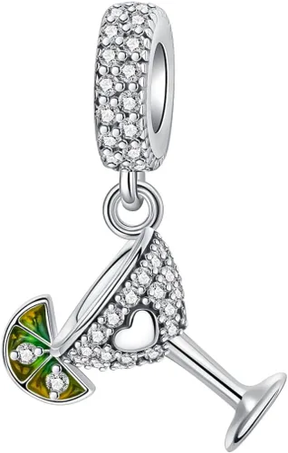 Vista 36 de LUXILLA Abalorio de plata de ley 925 para madre, hija, abuela, para familia, amor, madre, hija, abuela, para pulseras, collares, dijes, abalorios