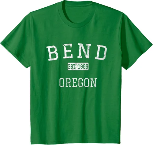 Vista 52 de Bend Oregon OR Camiseta vintage, Negro