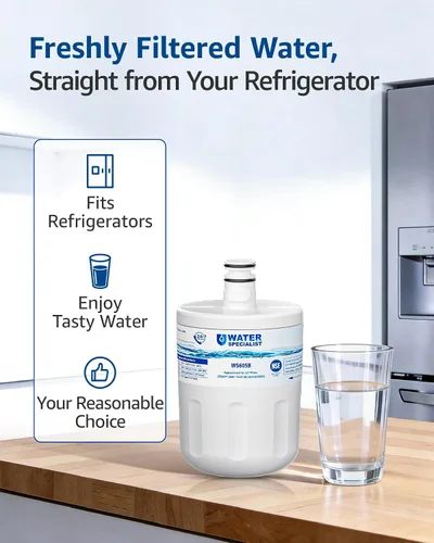 Vista 5 de Waterspecialist Filtro de agua para refrigerador 5231JA2002A, repuesto para LG® LT500P®, ADQ72910911, GEN11042FR-08, LFX25974ST, ADQ72910901